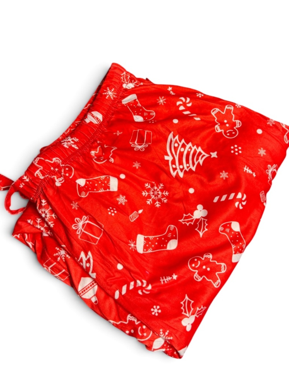 Ekouaer Christmas Pajama Pants Womens L Red Gingerbread Holiday Lounge - Picture 3 of 10